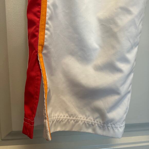 Nike Women's Elastic Waist Athletic Workout Capri Pants Size L (12-14) White Red - Picture 3 of 7